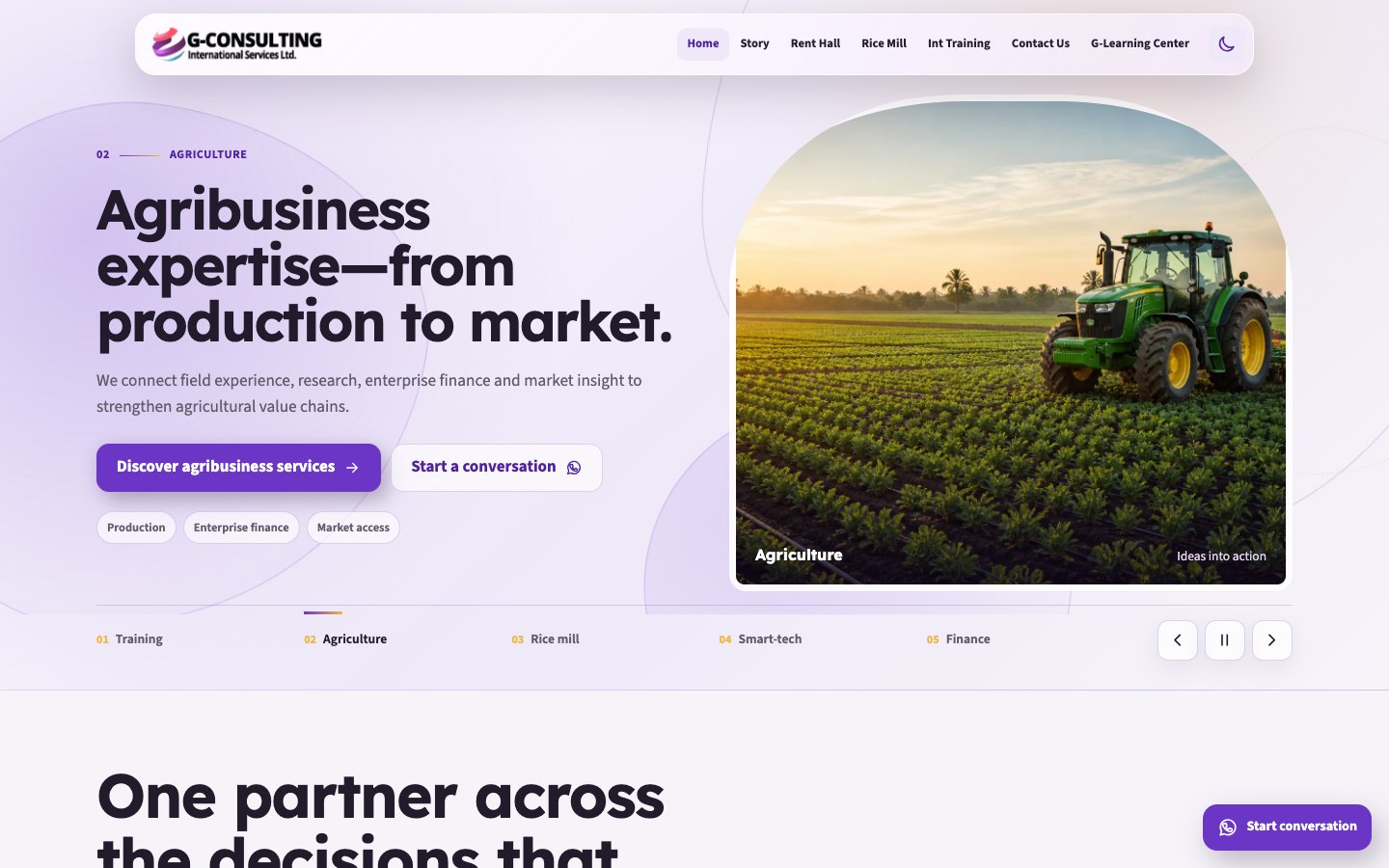 G-Consulting International Services Ltd website homepage