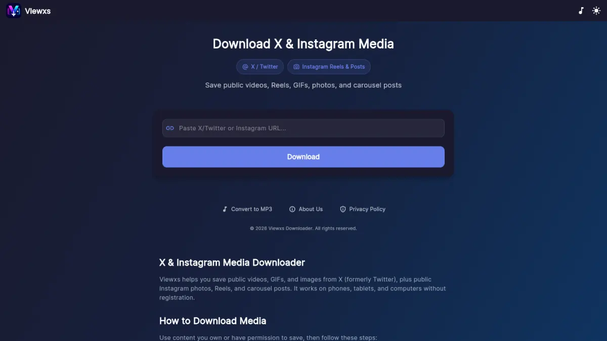 ViewXS public media utility